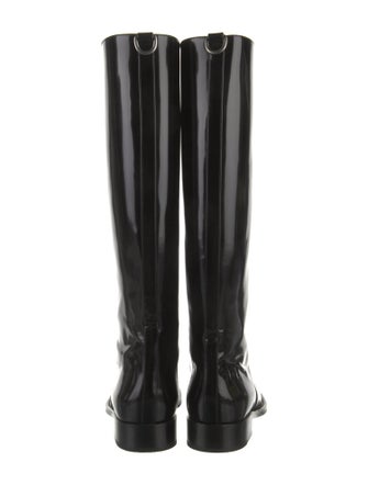 Saint Laurent Patent Leather Riding Boots