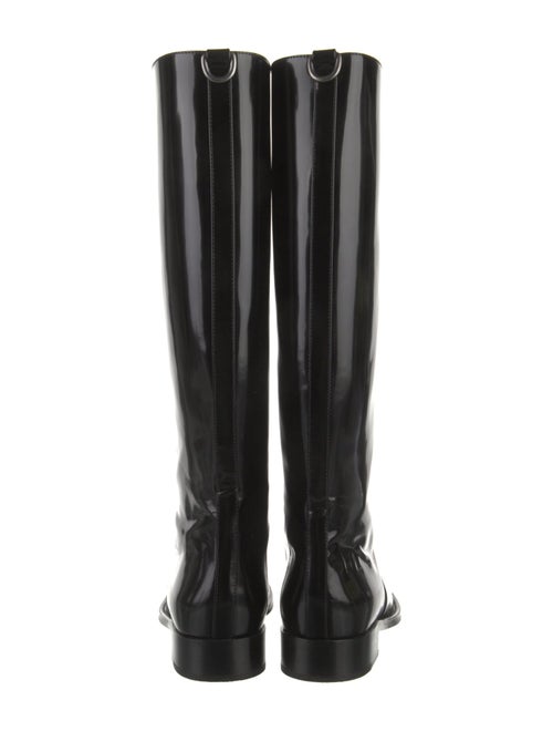 Saint Laurent Patent Leather Riding Boots