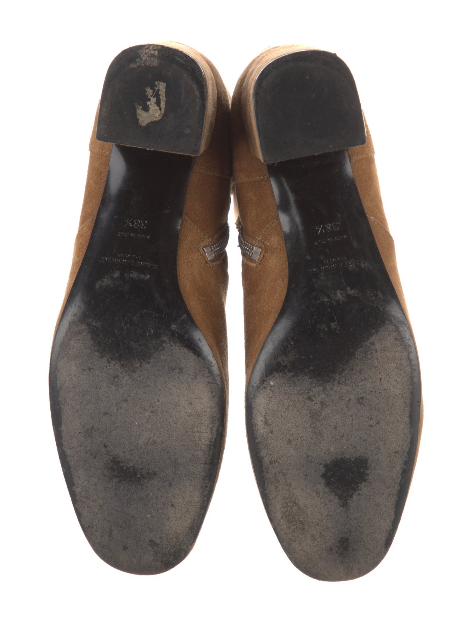 Saint Laurent Suede Riding Boots