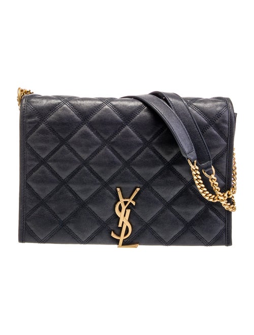 Saint Laurent Quilted Messenger Bag
