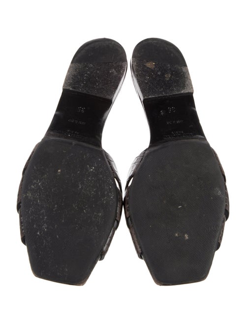 Saint Laurent Embossed Leather Flats