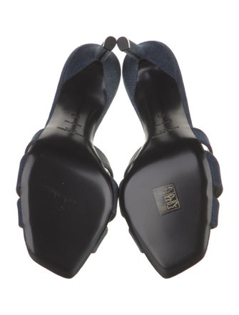 Saint Laurent Denim Slides