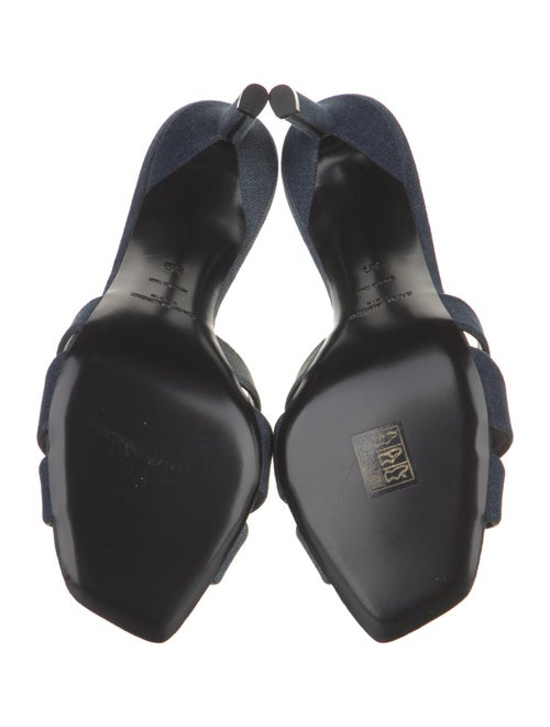 Saint Laurent Denim Slides