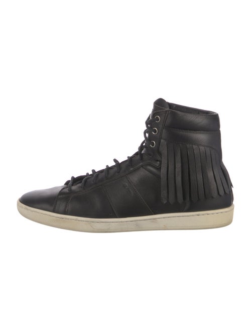 Saint Laurent SL-18 Fringe High 'Black' Sneakers