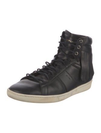Saint Laurent SL-18 Fringe High 'Black' Sneakers