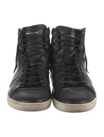 Saint Laurent SL-18 Fringe High 'Black' Sneakers
