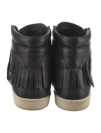 Saint Laurent SL-18 Fringe High 'Black' Sneakers