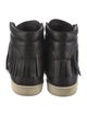 Saint Laurent SL-18 Fringe High 'Black' Sneakers
