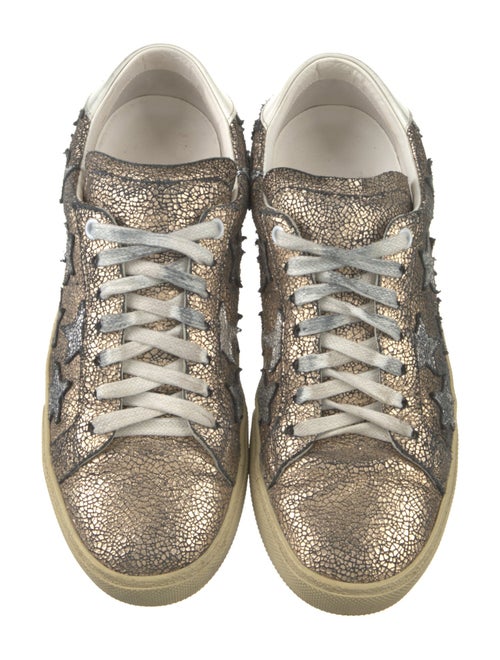 Saint Laurent Leather Printed Sneakers