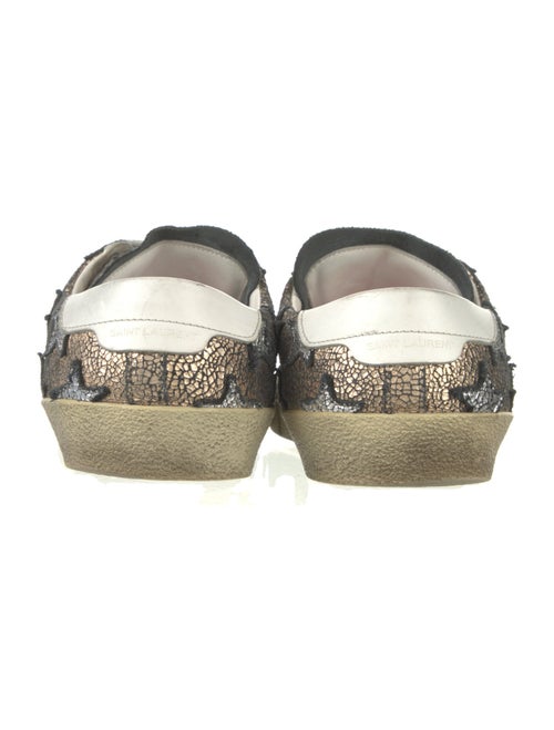 Saint Laurent Leather Printed Sneakers