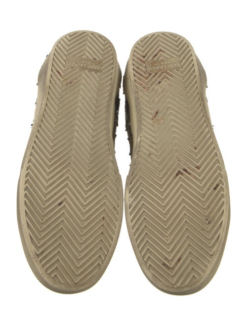 Saint Laurent Leather Printed Sneakers