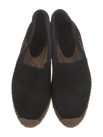 Saint Laurent Canvas Embroidered Accent Espadrilles