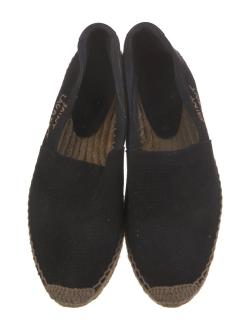 Saint Laurent Canvas Embroidered Accent Espadrilles