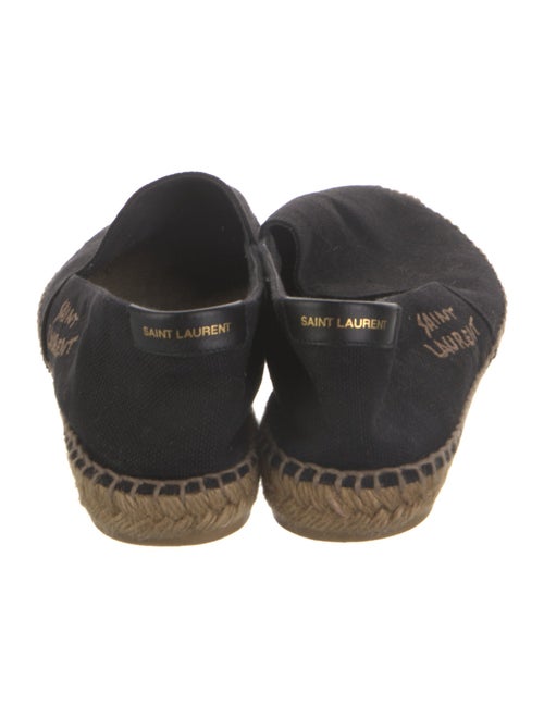 Saint Laurent Canvas Embroidered Accent Espadrilles