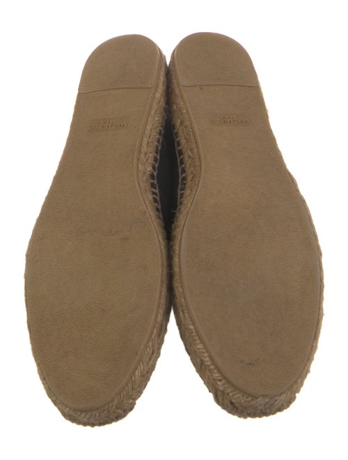 Saint Laurent Canvas Embroidered Accent Espadrilles