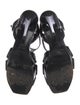 Saint Laurent Patent Leather T-Strap Sandals
