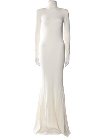 Saint Laurent Wool Long Dress