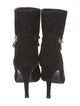 Saint Laurent Suede Chain-Link Accents Boots