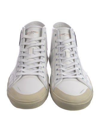 Saint Laurent Leather Printed Sneakers