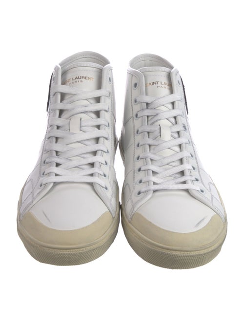 Saint Laurent Leather Printed Sneakers