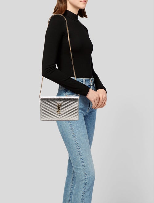 Saint Laurent Chevron Envelope
