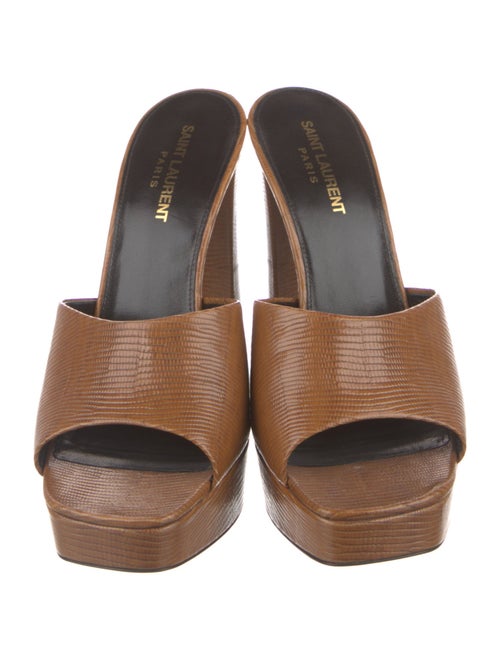 Saint Laurent Leather Slides