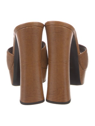 Saint Laurent Leather Slides