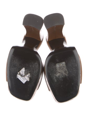 Saint Laurent Leather Slides