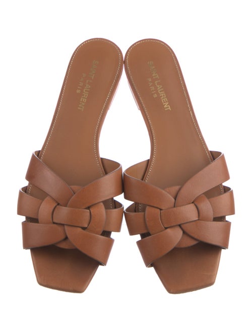 Saint Laurent Leather Slides