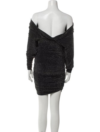 Saint Laurent Off-The-Shoulder Mini Dress