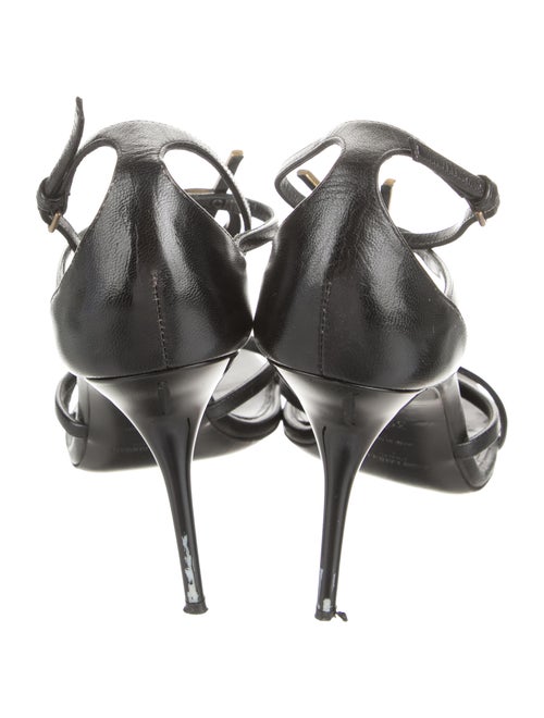Saint Laurent Leather T-Strap Sandals