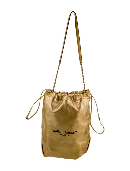 Saint Laurent Leather Bucket Bag