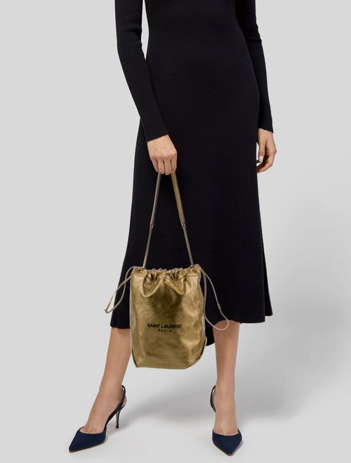 Saint Laurent Leather Bucket Bag