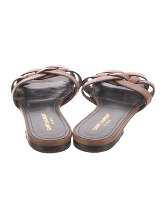 Saint Laurent Leather Slides