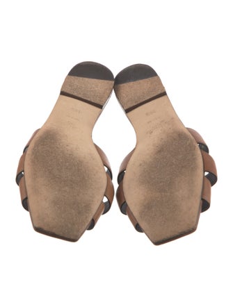 Saint Laurent Leather Slides