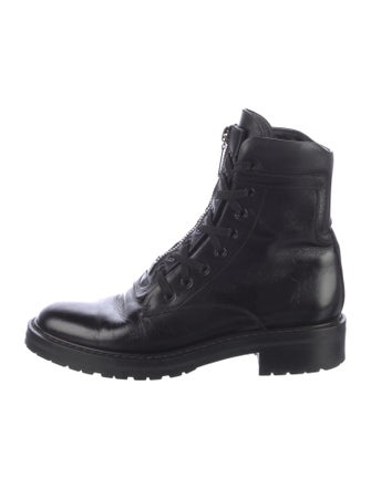 Saint Laurent Leather Combat Boots