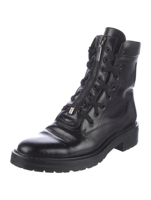 Saint Laurent Leather Combat Boots