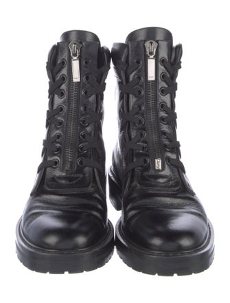 Saint Laurent Leather Combat Boots
