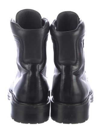 Saint Laurent Leather Combat Boots