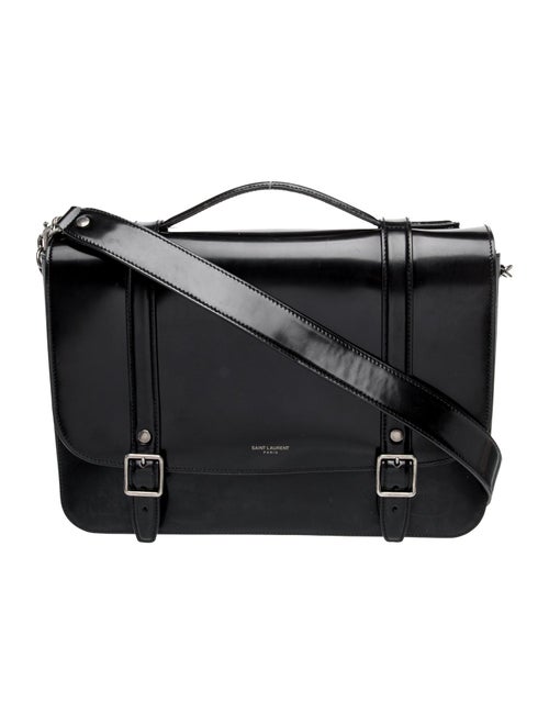Saint Laurent Patent Leather School Bag