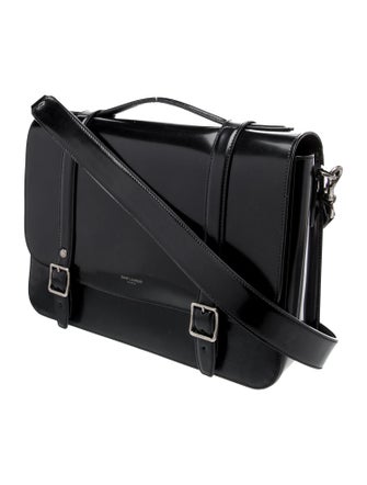 Saint Laurent Patent Leather School Bag