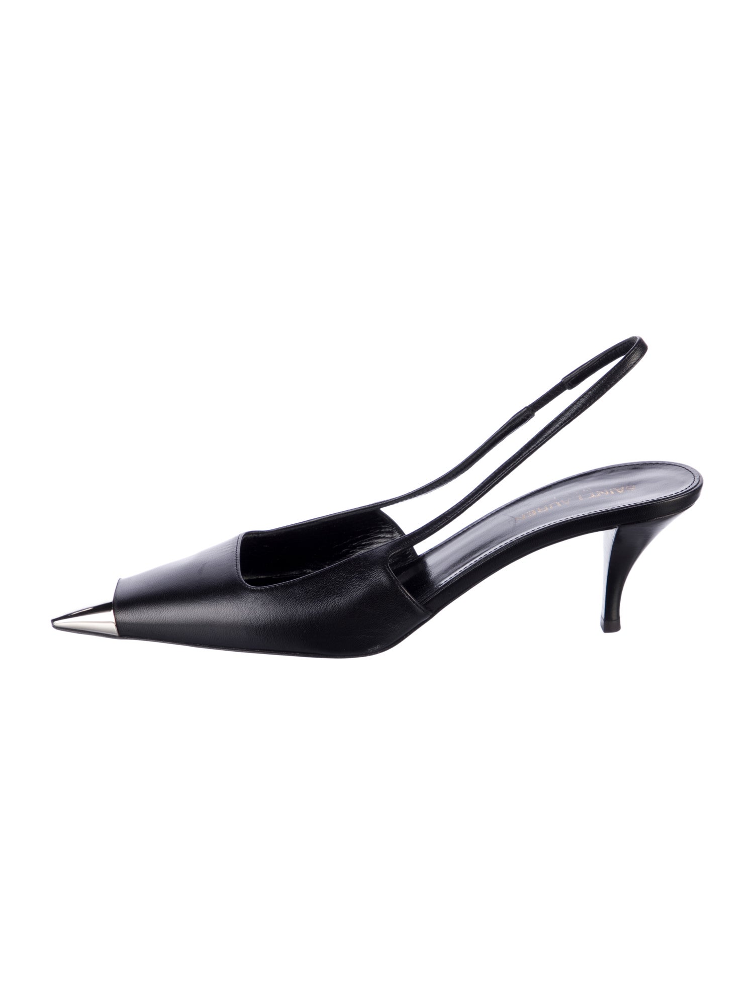 Saint Laurent Leather Slingback Pumps