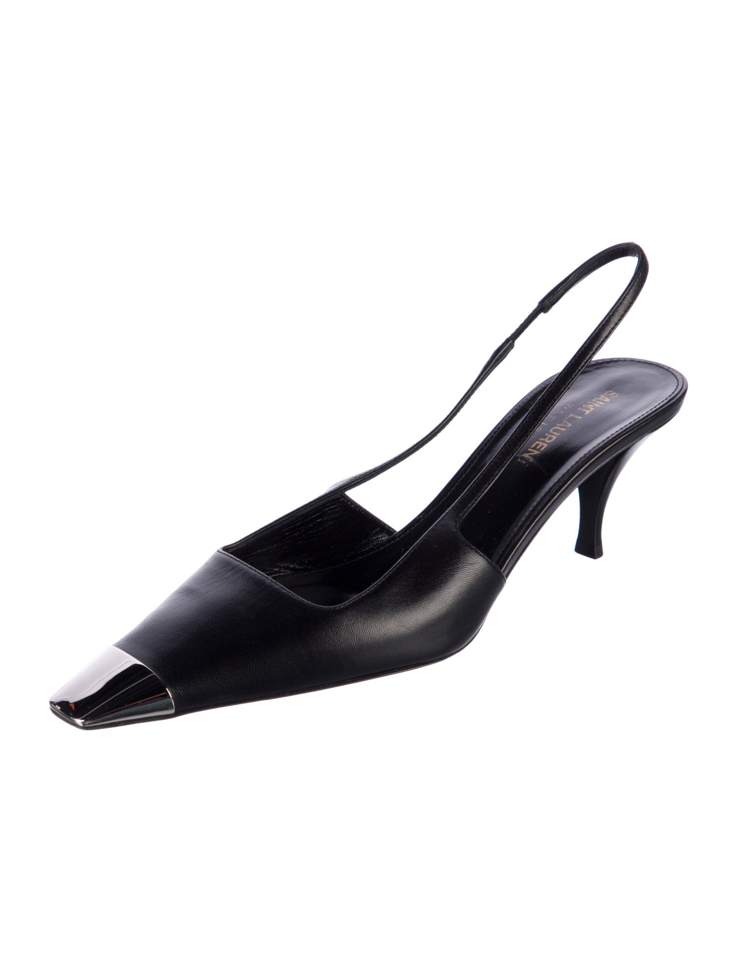 Saint Laurent Leather Slingback Pumps
