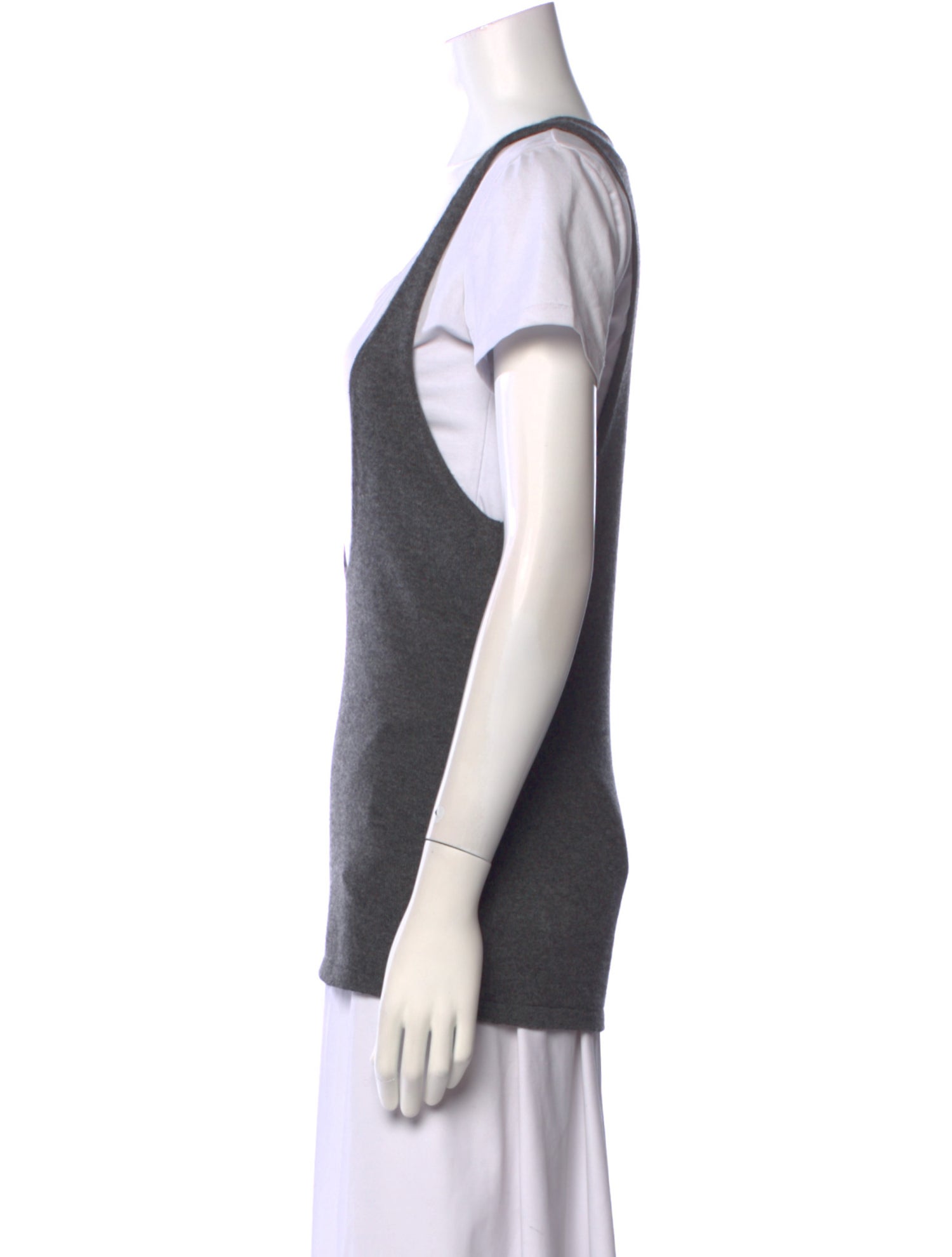 Saint Laurent Cashmere Scoop Neck T-Shirt