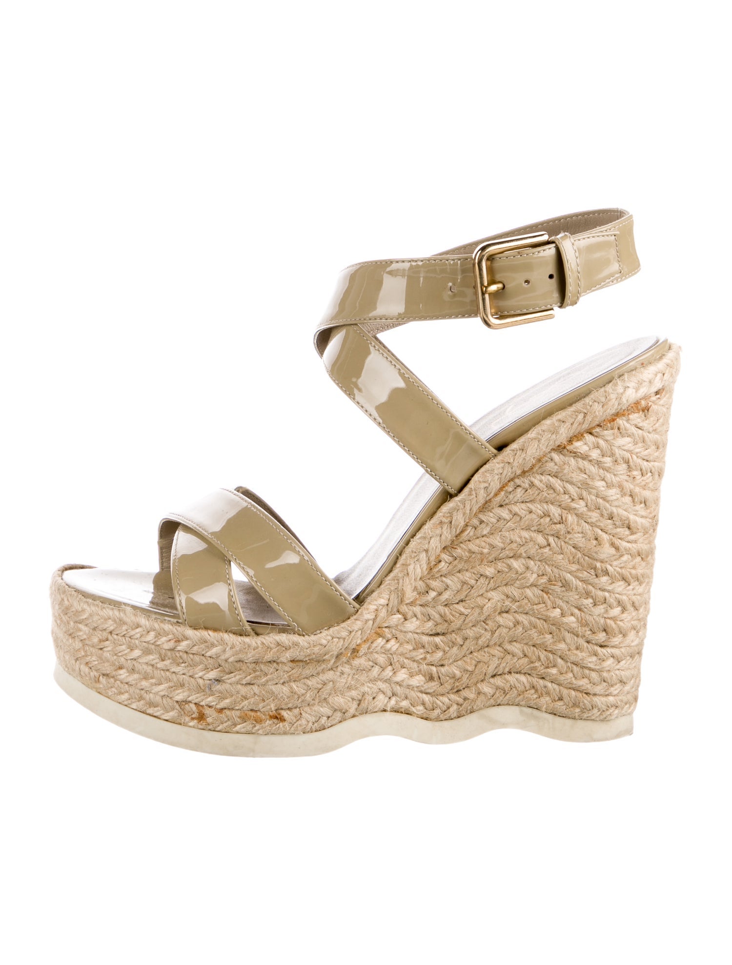 Saint Laurent Patent Leather Espadrilles