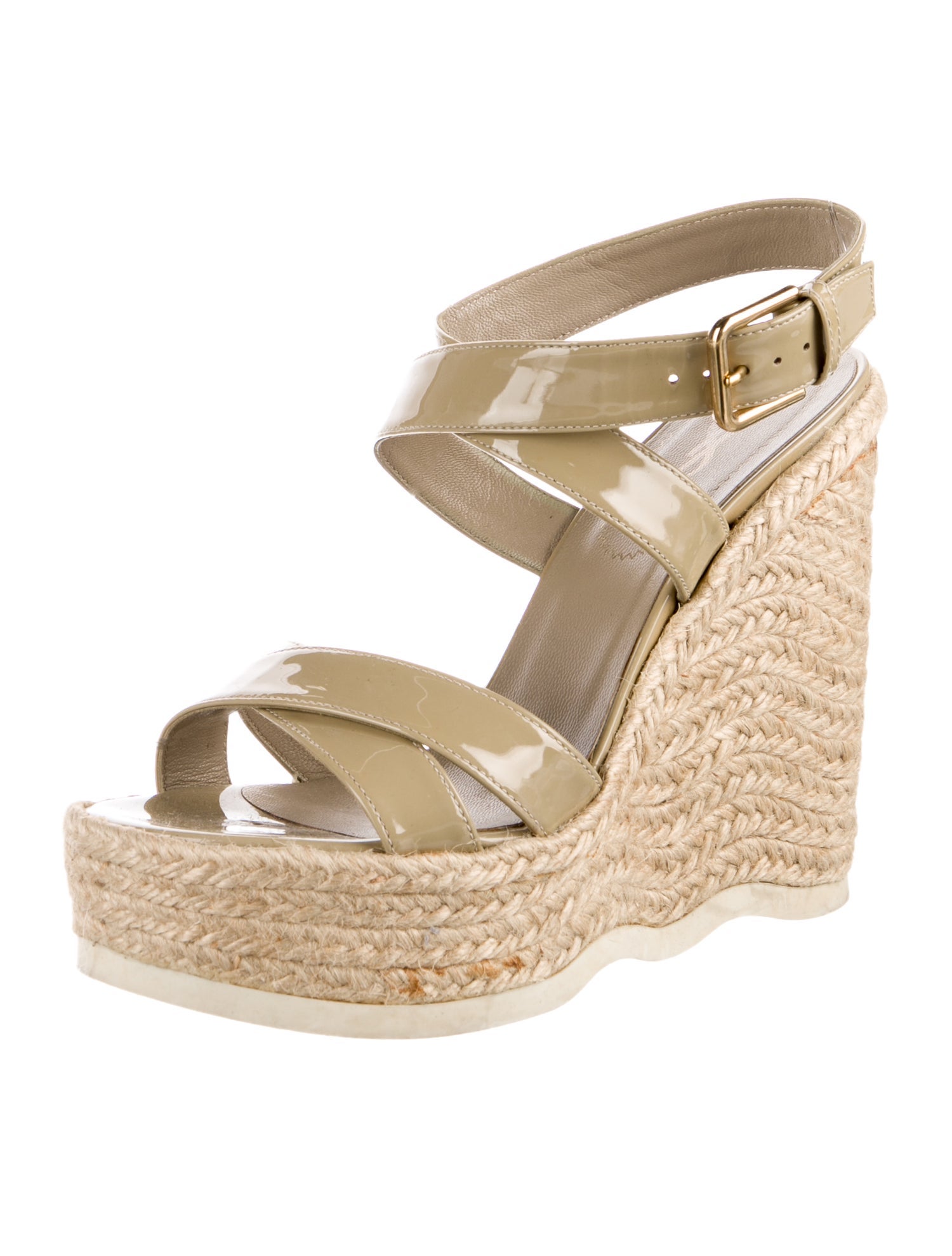 Saint Laurent Patent Leather Espadrilles