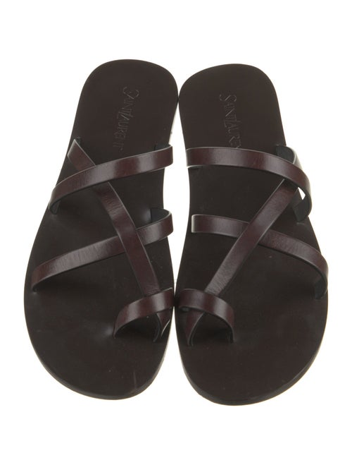 Saint Laurent Leather Slides