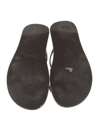 Saint Laurent Leather Slides