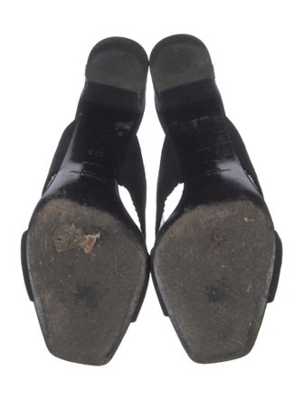 Saint Laurent Suede Slides