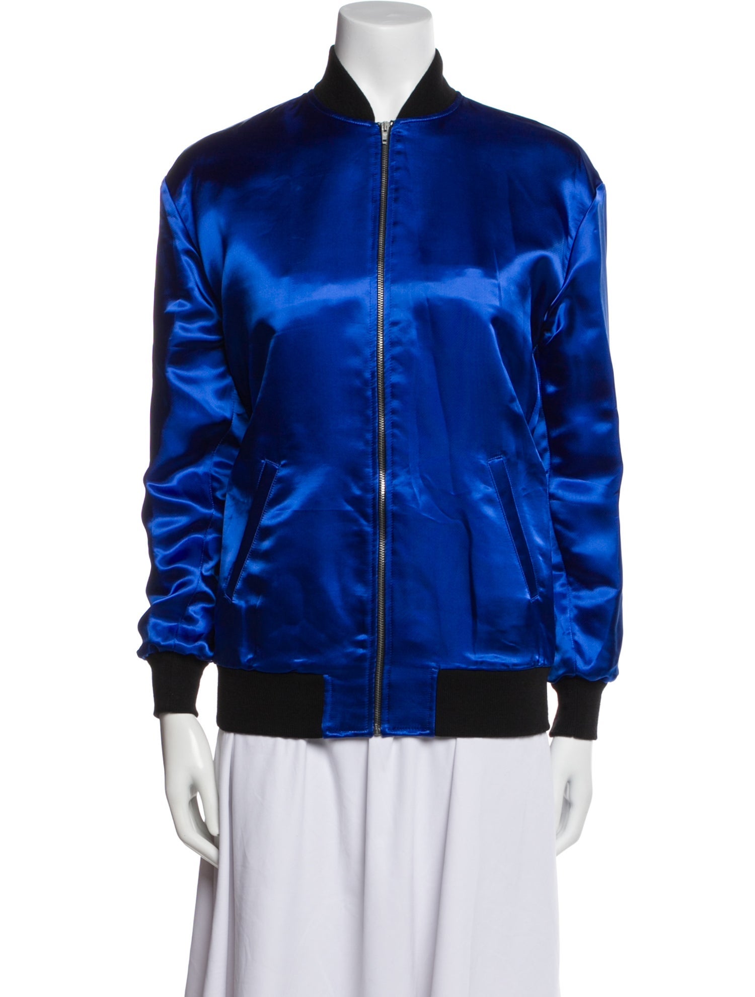 Saint Laurent 2016 Colorblock Pattern Bomber Jacket w/ Tags